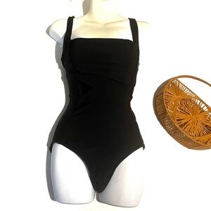 Calvin Klein Stylish Black One Piece Swimsuit Maillot